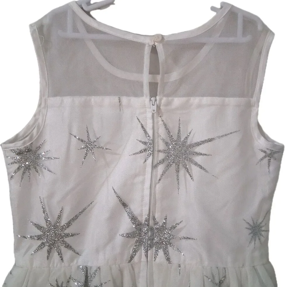 The Children's Place Star Sparkly Girl's Dress Sz 8 Holiday Special Occasion NWT